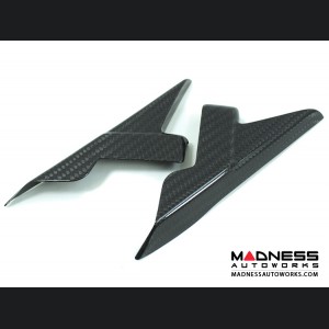 Alfa Romeo 4C Carbon Fiber Interior Door Triangle Cover Kit 